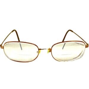 Westin Eyeglasses Frames Oval Metal Copper Brown 53 19 145 Women Hippie Prairie